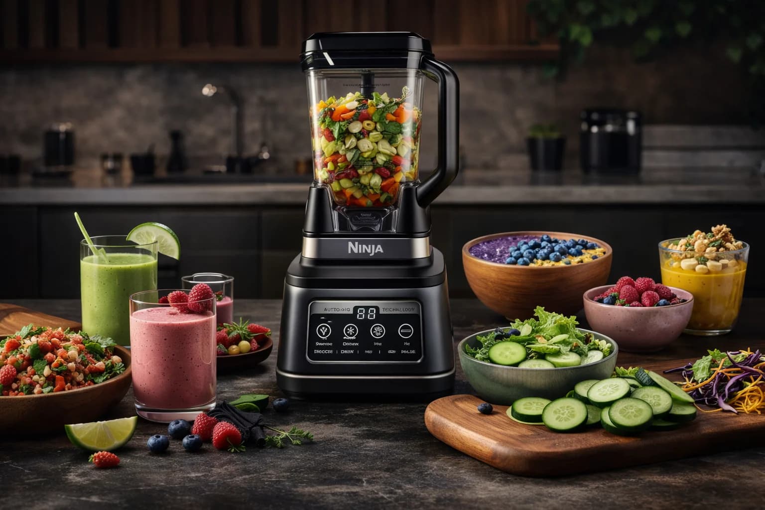 LICUADORA MULTIFUNCIONAL PROFESIONAL 5 EN 1 – POTENCIA EXTREMA PARA TU COCINA